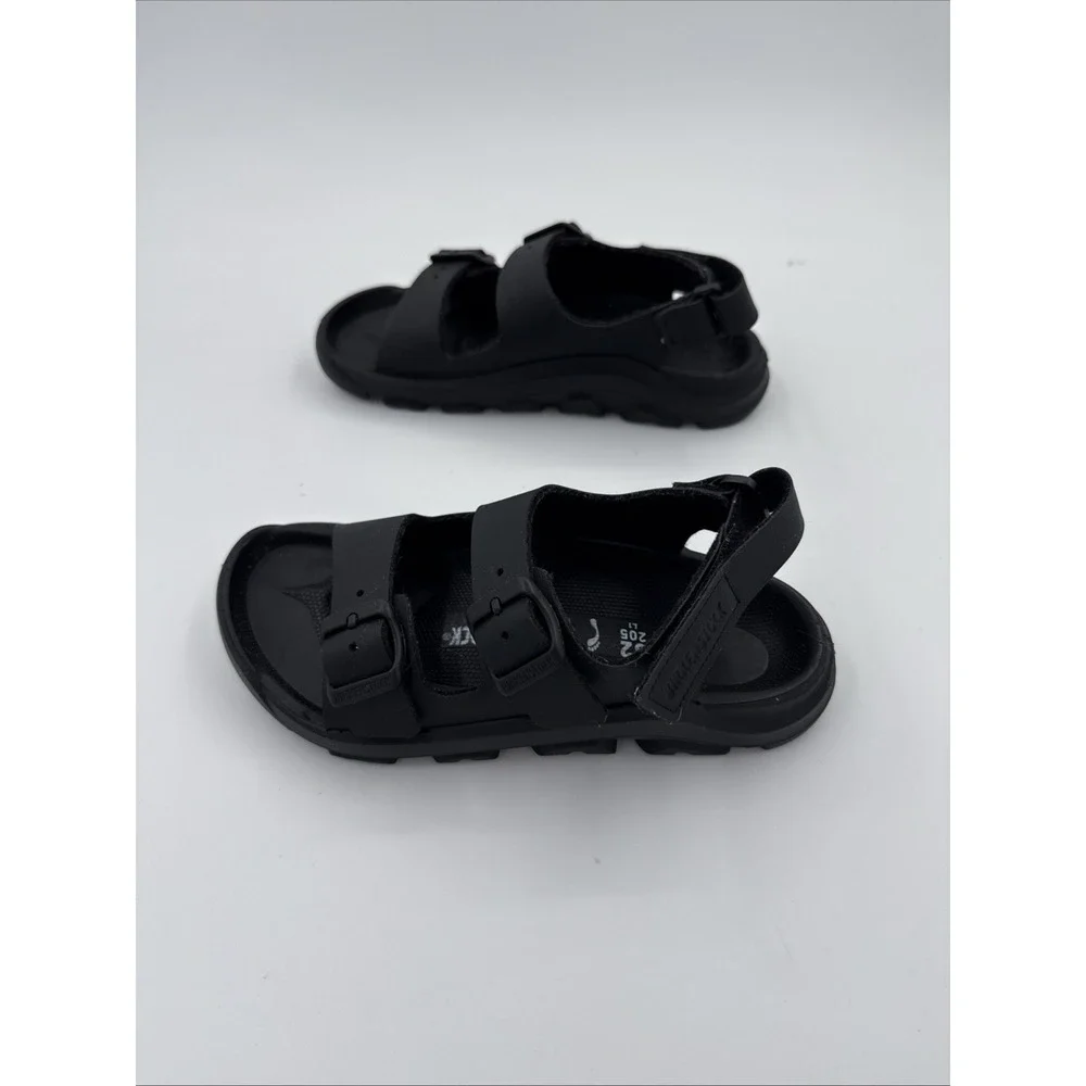 Birkenstock Milano Essentials Kids EVA Sandals Toddler Size 32 Black Back Strap
